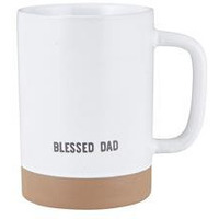 17 oz Dad, Forever my Hero Ceramic Mug - Signature - Blessed Dad