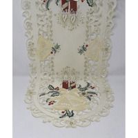 H8675-R-16x72 16 x 72 in. Red Candle & Bells Table Runner