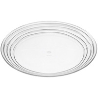 Designer Swirl 9 Acrylic clear Dessert Plates Set of 4, crystal clear Unbreakable Acrylic Dessert Plates for All Occasions BPA Free Dishwasher Safe(D0102H5L7V6)