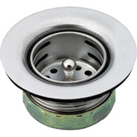 Moen 22174 Sink Basket Strainer with Drain Assembly, 2", Stainless Steel