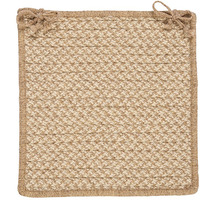 HD33A015X015SX Natural Wool Houndstooth - Tea Chair Pad (single) Chair Pad, 100% All-Natural Wool - Chair Pad.