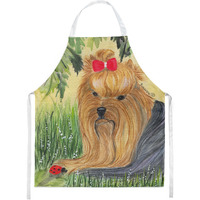"Caroline's Treasures SS8258APRON Yorkie Apron, Large, Multicolor"