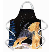 "Caroline's Treasures SS8464APRON Starry Night Welsh Terrier Apron, Large, Multicolor"