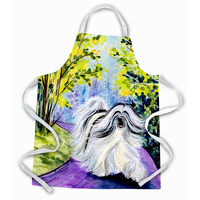 "Caroline's Treasures SS8643APRON Tibetan Terrier Apron, Large, Multicolor"
