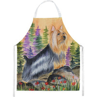 "Caroline's Treasures SS8262APRON Silky Terrier Apron, Large, Multicolor"