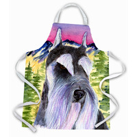 "Caroline's Treasures SS8340APRON Schnauzer Apron, Large, Multicolor"