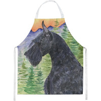 "Caroline's Treasures SS8256APRON Schnauzer Apron, Large, Multicolor"