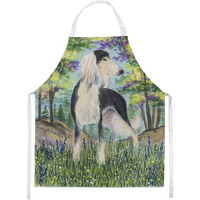 "Caroline's Treasures SS8200APRON Saluki Apron, Large, Multicolor"