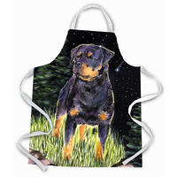 "Caroline's Treasures SS8475APRON Starry Night Rottweiler Apron, Large, Multicolor"