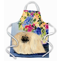 "Caroline's Treasures SS8315APRON Pekingese Apron, Large, Multicolor"