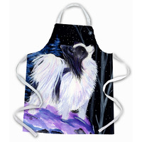 "Caroline's Treasures SS8383APRON Starry Night Papillion Apron, Large, Multicolor"