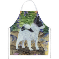 "Caroline's Treasures SS8194APRON Papillion Apron, Large, Multicolor"