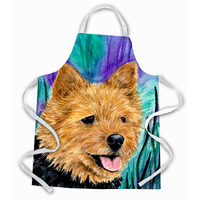 "Caroline's Treasures SS8431APRON Norwich Terrier Apron, Large, Multicolor"