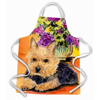 "Caroline's Treasures SS8297APRON Norwich Terrier Apron, Large, Multicolor"