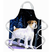 "Caroline's Treasures SS8388APRON Starry Night Jack Russell Terrier Apron, Large, Multicolor"