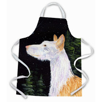 "Caroline's Treasures SS8499APRON Starry Night Ibizan Hound Apron, Large, Multicolor"