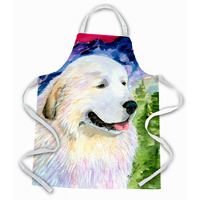 "Caroline's Treasures SS8473APRON Great Pyrenees Apron, Large, Multicolor"