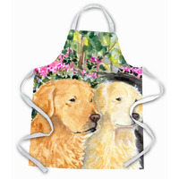"Caroline's Treasures SS8974APRON Golden Retriever Apron, Large, Multicolor"