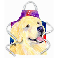 "Caroline's Treasures SS8753APRON Golden Retriever Apron, Large, Multicolor"