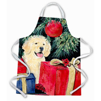 "Caroline's Treasures SS8578APRON Golden Retriever Apron, Large, Multicolor"