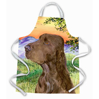 "Caroline's Treasures SS1017APRON Field Spaniel Apron, Large, Multicolor"