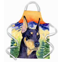 "Caroline's Treasures SS8658APRON Doberman Apron, Large, Multicolor"