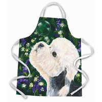 "Caroline's Treasures SS1055APRON Dandie Dinmont Terrier Apron, Large, Multicolor"