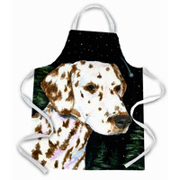 "Caroline's Treasures SS8518APRON Starry Night Dalmatian Apron, Large, Multicolor"