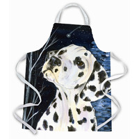 "Caroline's Treasures SS8370APRON Starry Night Dalmatian Apron, Large, Multicolor"