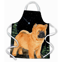"Caroline's Treasures SS8488APRON Starry Night Chow Chow Apron, Large, Multicolor"