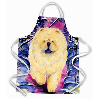 "Caroline's Treasures SS1005APRON Chow Chow Apron, Large, Multicolor"