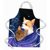 "Caroline's Treasures SS8513APRON Starry Night Chihuahua Apron, Large, Multicolor"