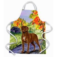 "Caroline's Treasures SS8427APRON Chesapeake Bay Retriever Apron, Large, Multicolor"