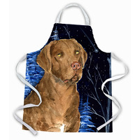 "Caroline's Treasures SS8384APRON Starry Night Chesapeake Bay Retriever Apron, Large, Multicolor"