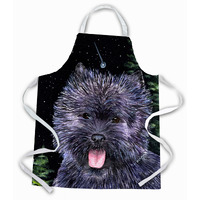 "Caroline's Treasures SS8494APRON Starry Night Cairn Terrier Apron, Large, Multicolor"