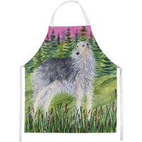 "Caroline's Treasures SS8227APRON Borzoi Apron, Large, Multicolor"