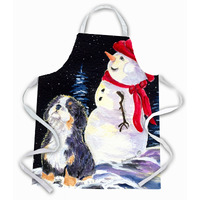"Caroline's Treasures SS8575APRON Bernese Mountain Dog Apron, Large, Multicolor"