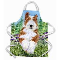 "Caroline's Treasures SS8320APRON Bearded Collie Apron, Large, Multicolor"