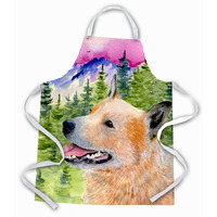 "Caroline's Treasures SS8335APRON Australian Cattle Dog Apron, Large, Multicolor"