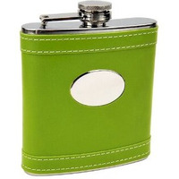Lime Green Customized Flask