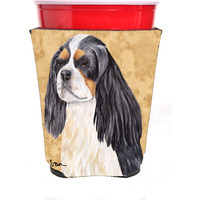Cavalier Spaniel Red Solo Cup Beverage Insulator Hugger