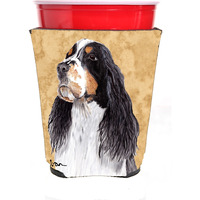 Springer Spaniel Red Solo Cup Beverage Insulator Hugger