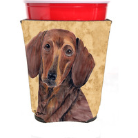 Dachshund Red Solo Cup Beverage Insulator Hugger