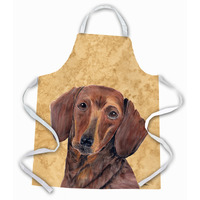 "Caroline's Treasures SC9137APRON Dachshund Apron, Large, Multicolor"