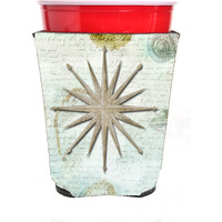 Shells Navagation Star Red Solo Cup Beverage Insulator Hugger