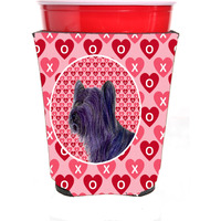 Skye Terrier  Red Solo Cup Beverage Insulator Hugger