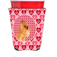 Brussels Griffon  Red Solo Cup Beverage Insulator Hugger