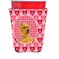 Norwich Terrier  Red Solo Cup Beverage Insulator Hugger