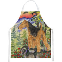 "Caroline's Treasures SS8228APRON Welsh Terrier Apron, Large, Multicolor"