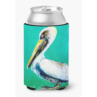 Bird - Pelican Lightin Up Can or Bottle Beverage Insulator Hugger